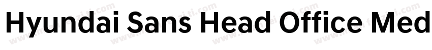 Hyundai Sans Head Office Medium字体转换